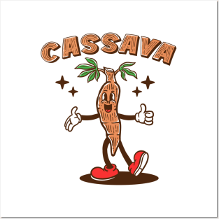 cassava vintage cartoon Posters and Art